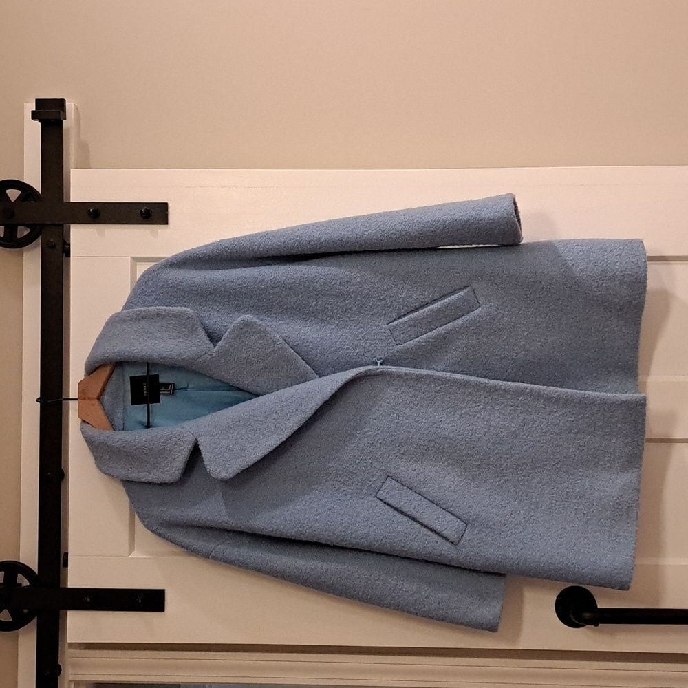 Forever 21 Sky Blue Teddy Jacket